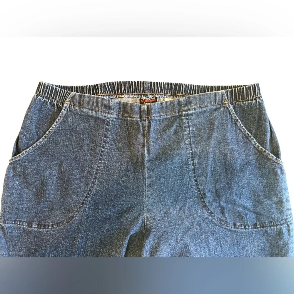 Just My Size Classic Stretch Denim Pull-On Pants - Picture 3 of 7